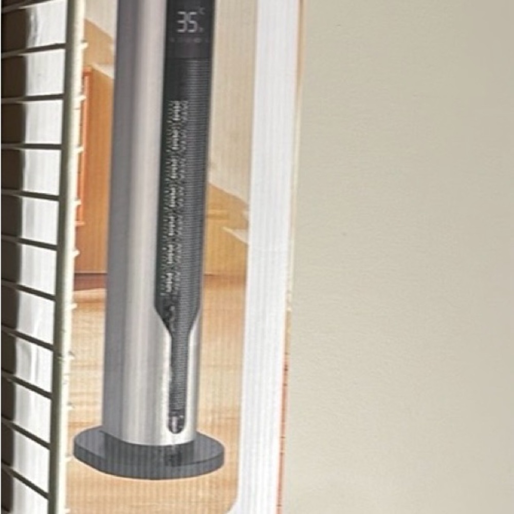 HEATER BRAND NEW Silver Tower Fan with Digital Display